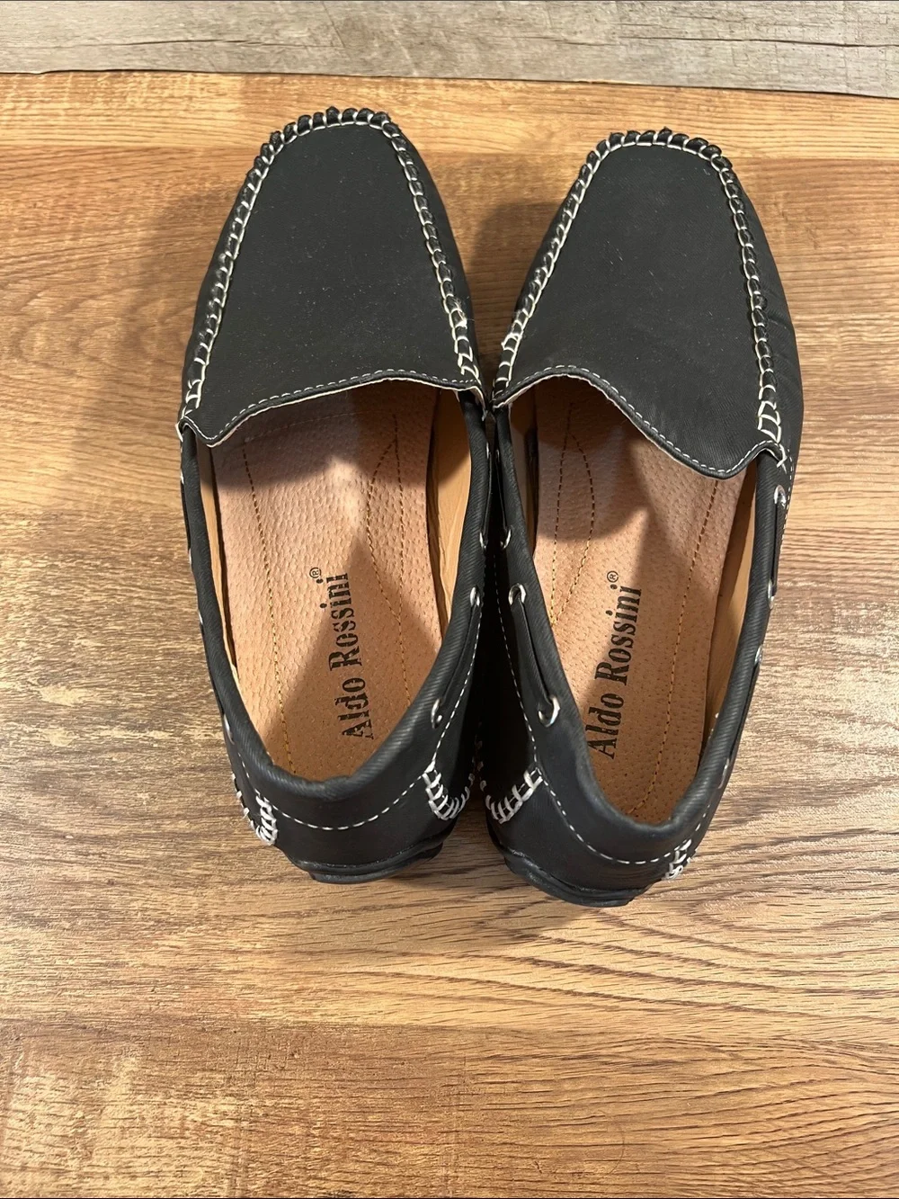 Classic Black Slip-On Driving Loafers for Men